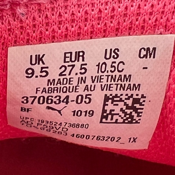 Puma Pink Silver Sparkle Bow Vikky V2 Ribbon Glitz Size 10.5 C Toddler Girl’s - Picture 4 of 9